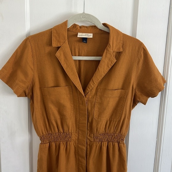 Universal Thread Rust Linen Blend Romper XS​​ - Picture 5 of 9